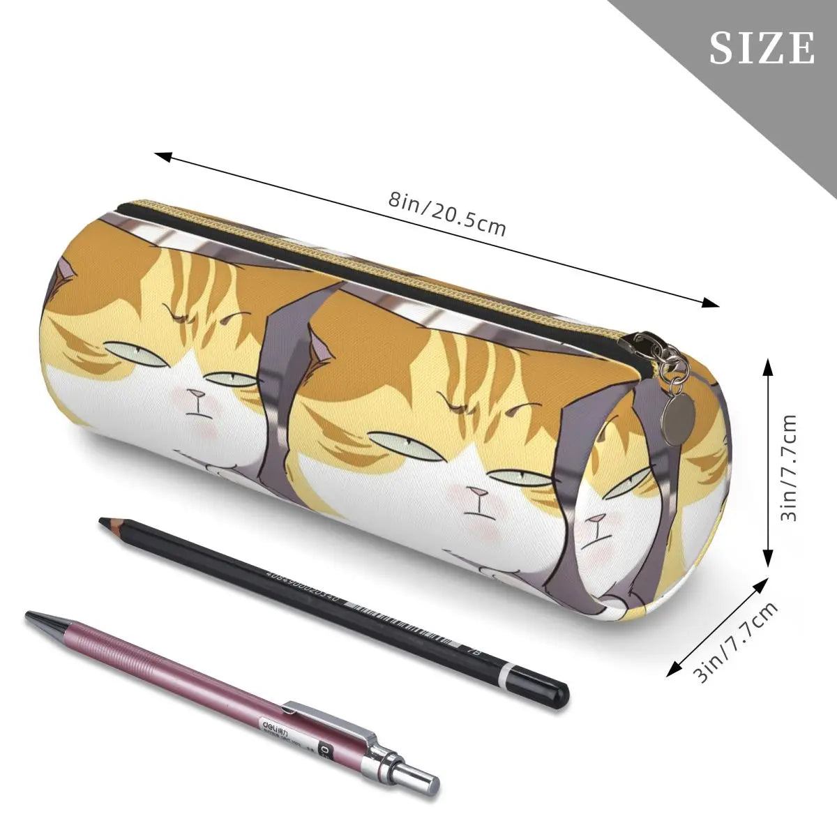 Eleceed Kayden Cat Form Cylinder Pencil Case – Anime Pen Holder for School & Stationery Storage