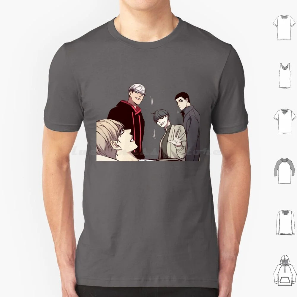 Camiseta Edición Especial 28 Personajes Eleceed – Camiseta unisex premium de anime de algodón Streetwear