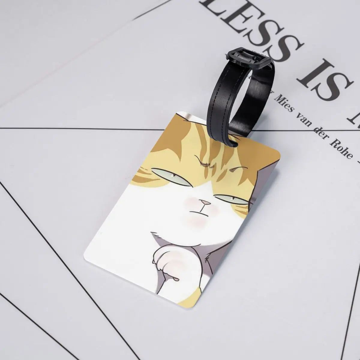 Eleceed Kayden Cat Form Luggage Tag – Anime Suitcase ID Name Label Holder | Cute Travel Accessory for Bags & Luggage