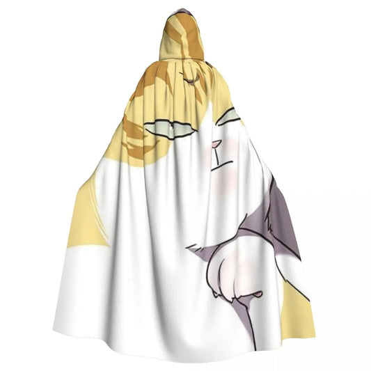 Eleceed Kayden Cat Form Hooded Cloak – Medieval Witch Cosplay Cape for Adults | Unisex Halloween Costume Coat