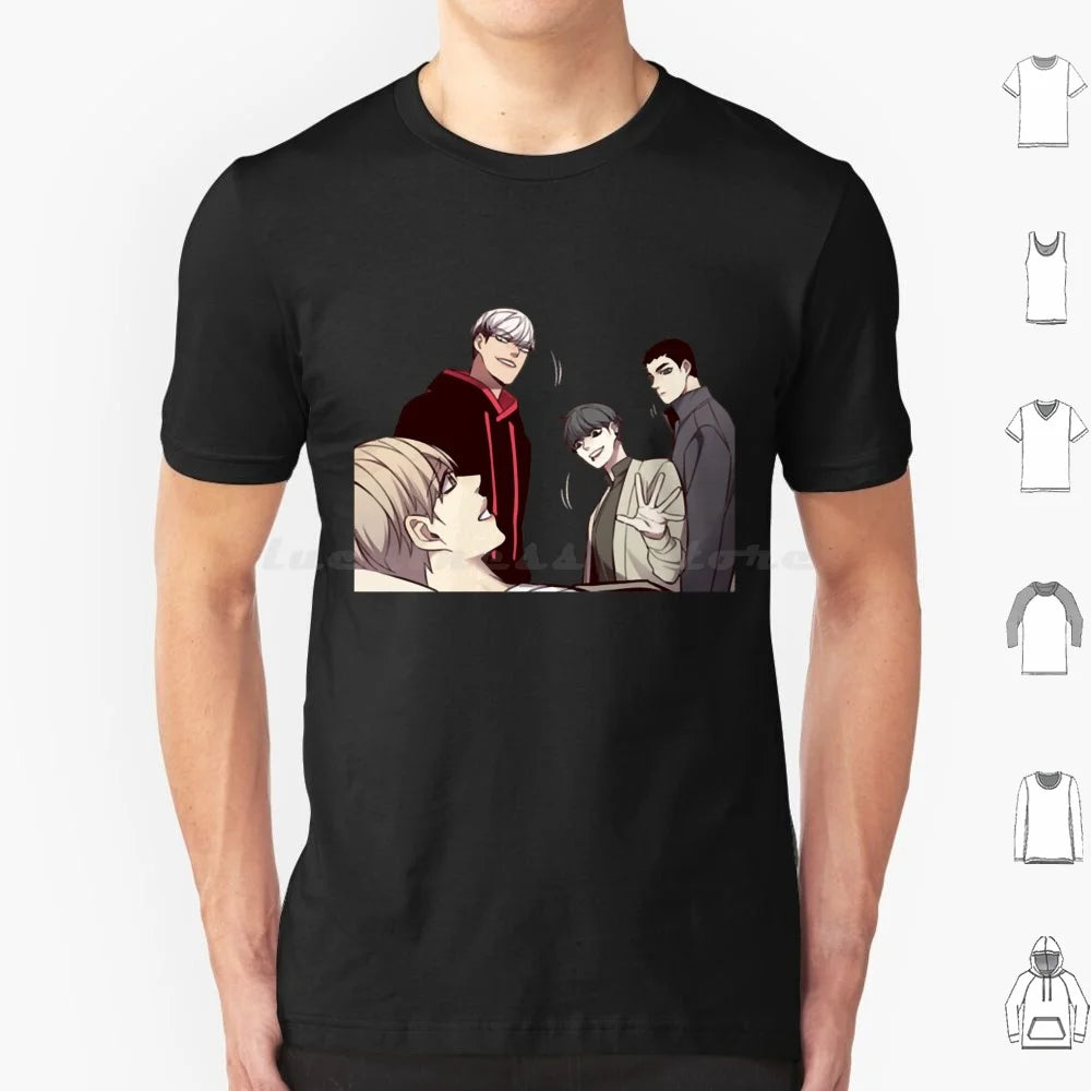 Camiseta Edición Especial 28 Personajes Eleceed – Camiseta unisex premium de anime de algodón Streetwear