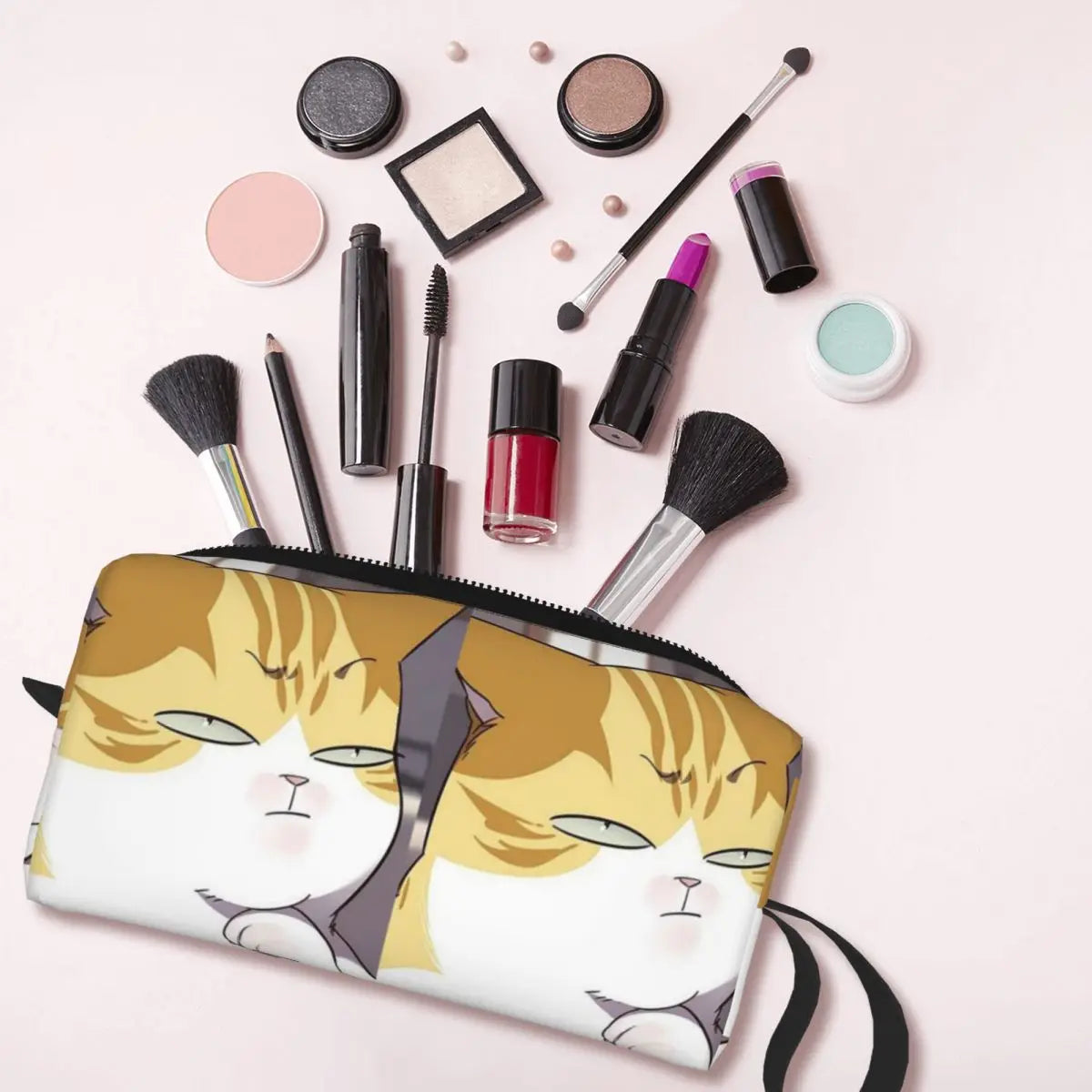 Bolsa de Maquillaje de Eleceed Kayden en Forma de Gato – Organizador de Cosméticos y Neceser de Viaje para Mujeres
