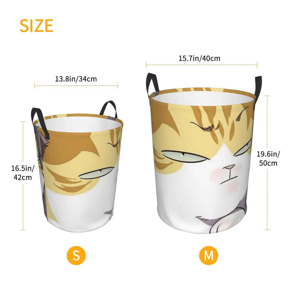 Eleceed Kayden Cat Form Folding Laundry Basket – Anime Storage Organizer Box | Dirty Clothes & Toys Storage Bag for Home