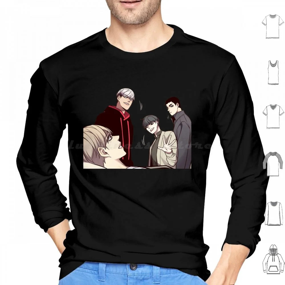 Eleceed Characters Special Edition 28 Hoodie – Premium Anime Long Sleeve Streetwear Pullover