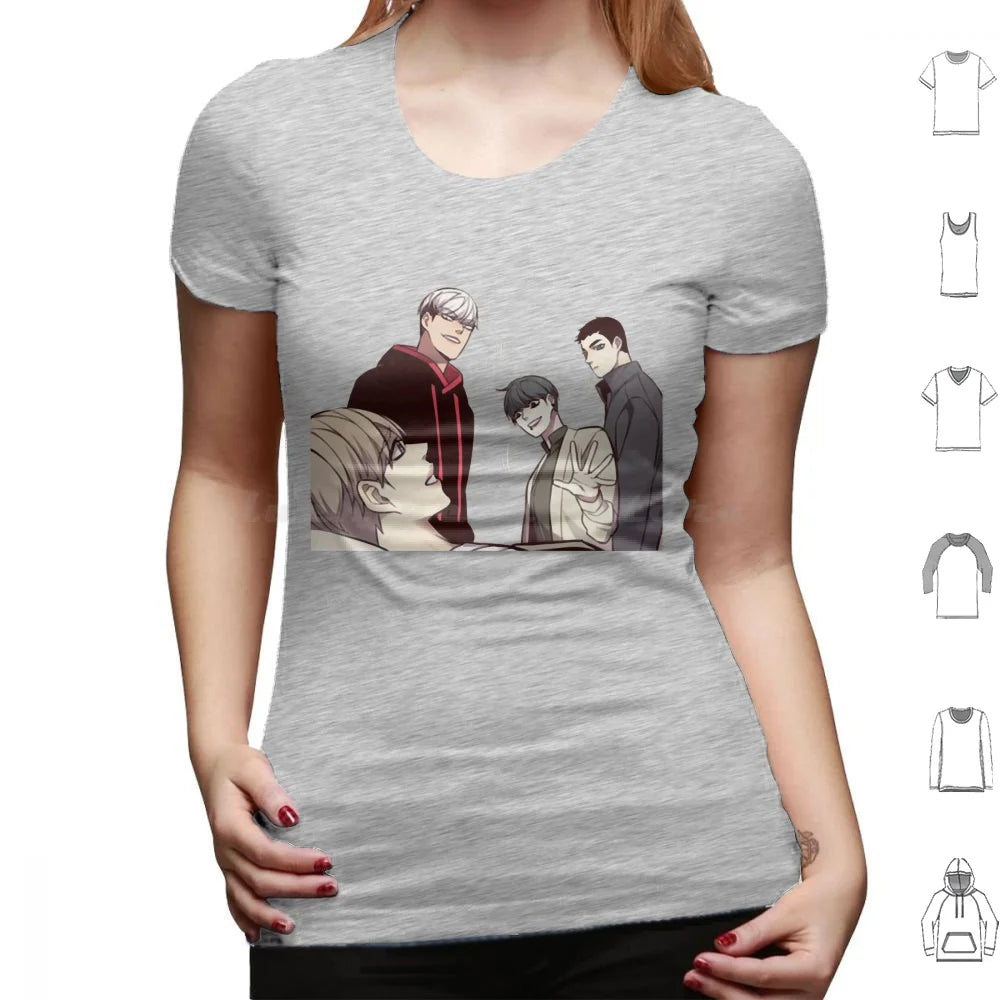 Camiseta Edición Especial 28 Personajes Eleceed – Camiseta unisex premium de anime de algodón Streetwear