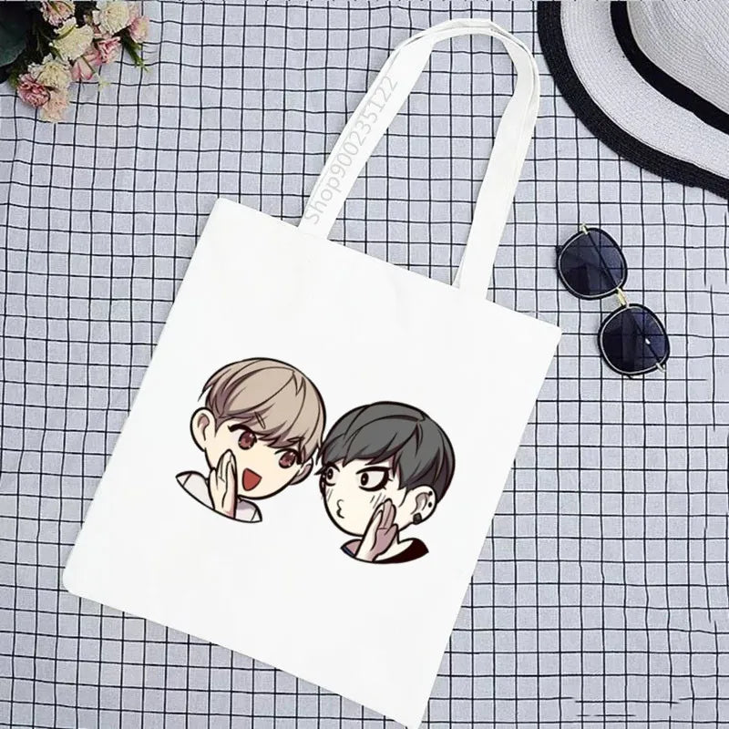 Eleceed Kayden Cat Canvas Tote Bag – Cute Anime Eco Shopping Shoulder Bag