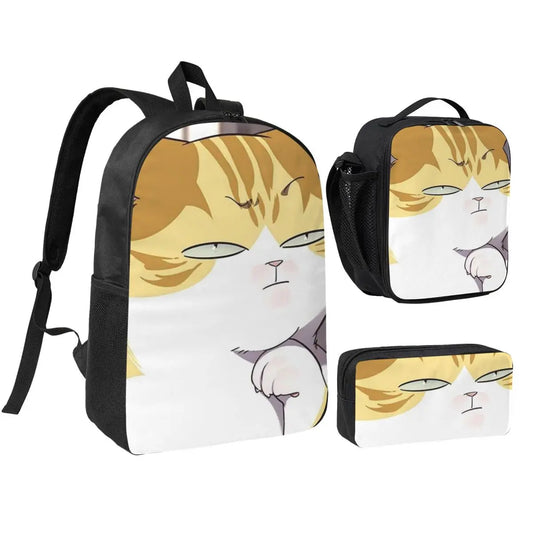 Eleceed Kayden Cat Form School Backpack Set – 3PCS Bundle (Backpack, Lunch Bag & Pencil Case)