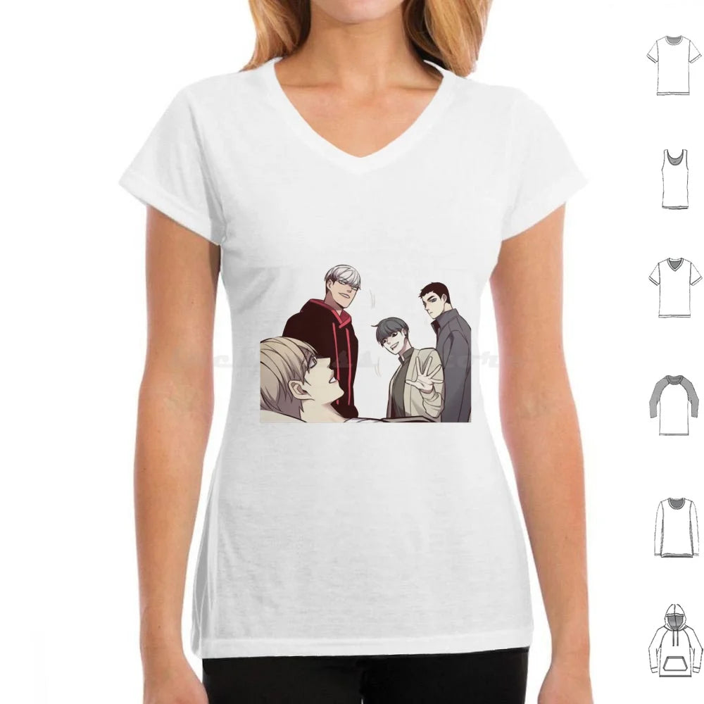 Camiseta Edición Especial 28 Personajes Eleceed – Camiseta unisex premium de anime de algodón Streetwear