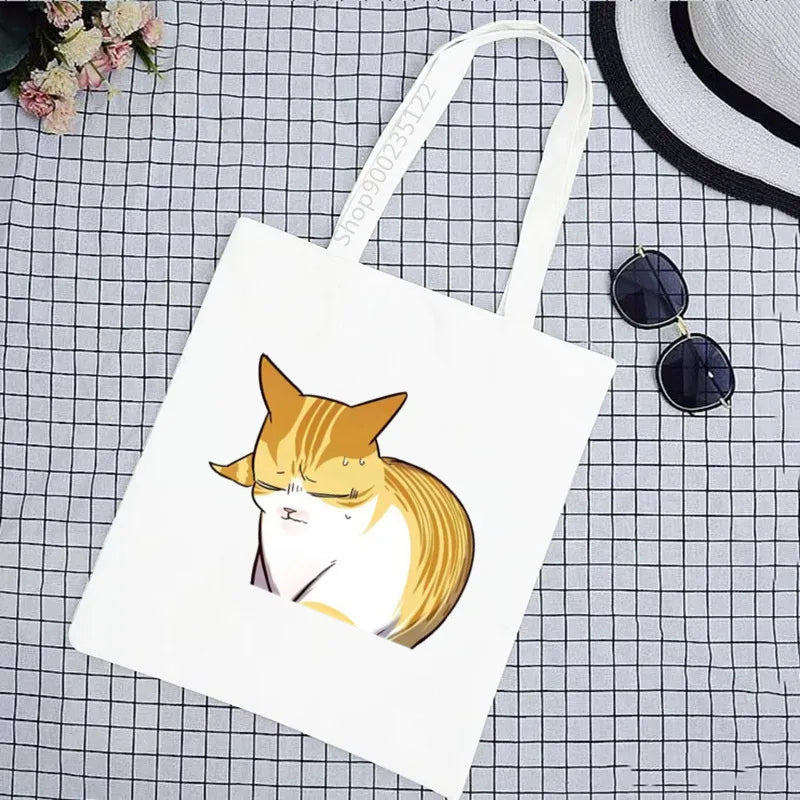 Eleceed Kayden Cat Canvas Tote Bag – Cute Anime Eco Shopping Shoulder Bag