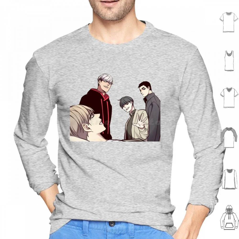 Eleceed Characters Special Edition 28 Hoodie – Premium Anime Long Sleeve Streetwear Pullover