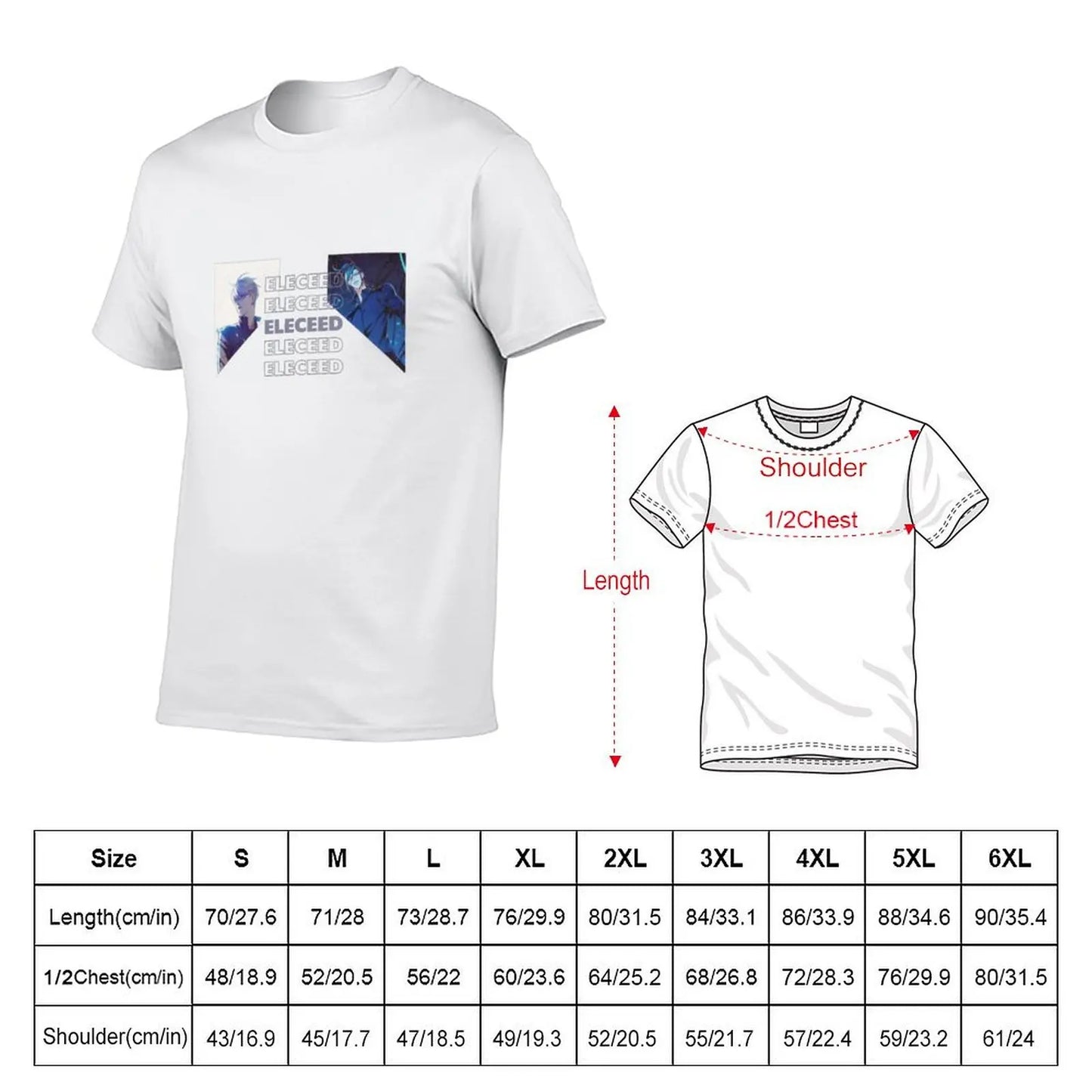 Camiseta eleceed camiseta para hombre camiseta de hombre camisetas de diseñador con estampados camiseta