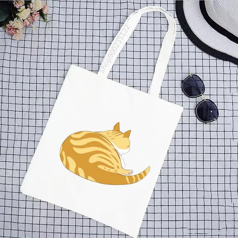 Eleceed Kayden Cat Canvas Tote Bag – Cute Anime Eco Shopping Shoulder Bag