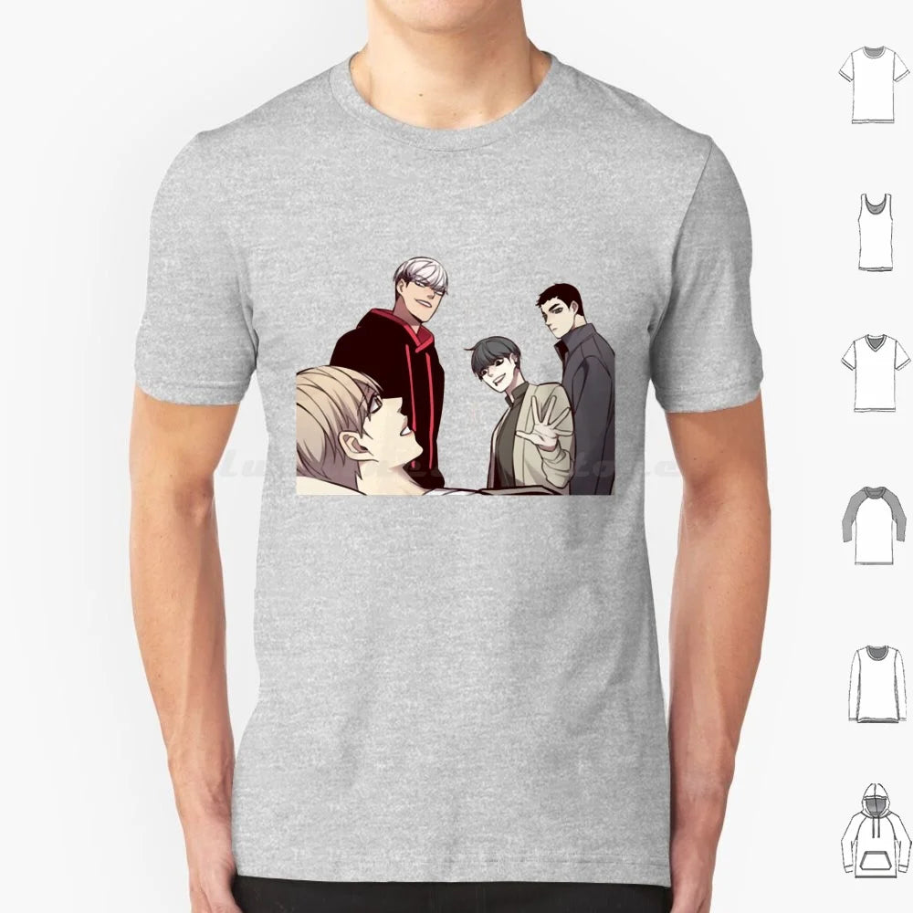 Camiseta Edición Especial 28 Personajes Eleceed – Camiseta unisex premium de anime de algodón Streetwear