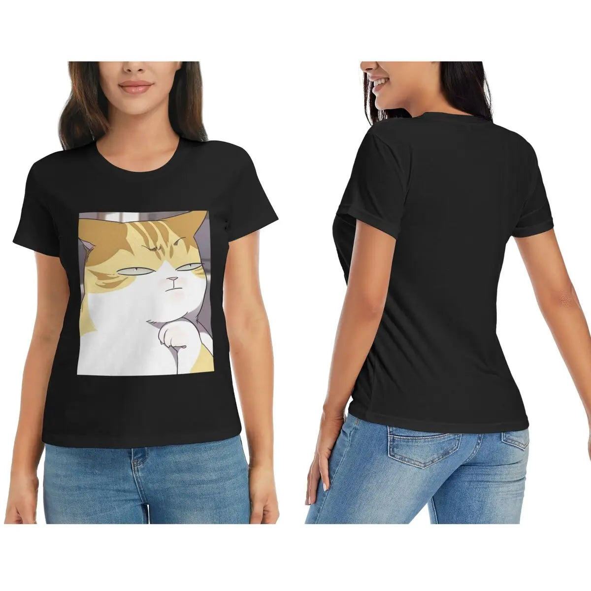 Eleceed Kayden Cat Form T-Shirt for Women – Aesthetic Anime Streetwear O-Neck Summer Graphic Tee