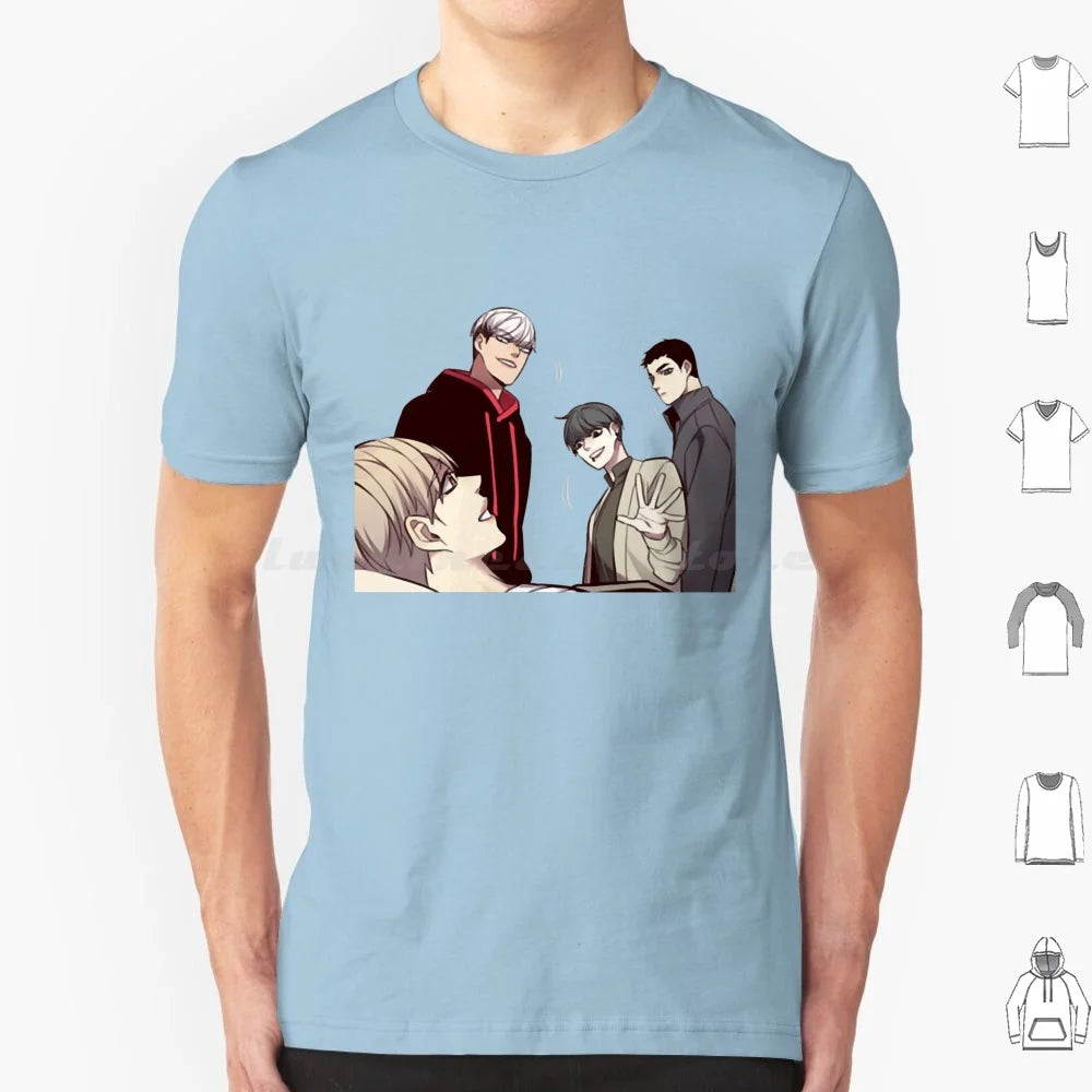 Camiseta Edición Especial 28 Personajes Eleceed – Camiseta unisex premium de anime de algodón Streetwear
