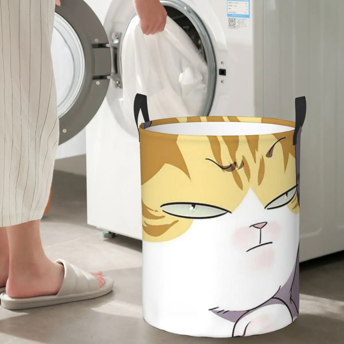 Eleceed Kayden Cat Form Folding Laundry Basket – Anime Storage Organizer Box | Dirty Clothes & Toys Storage Bag for Home
