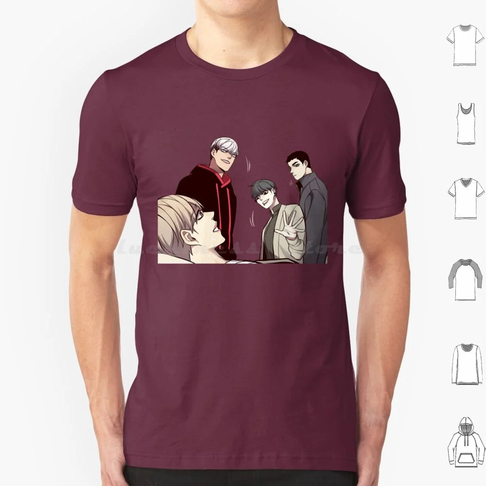 Camiseta Edición Especial 28 Personajes Eleceed – Camiseta unisex premium de anime de algodón Streetwear