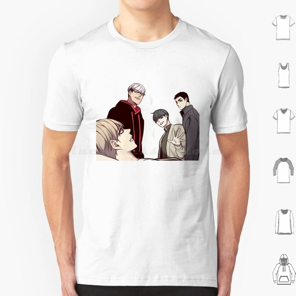 Camiseta Edición Especial 28 Personajes Eleceed – Camiseta unisex premium de anime de algodón Streetwear