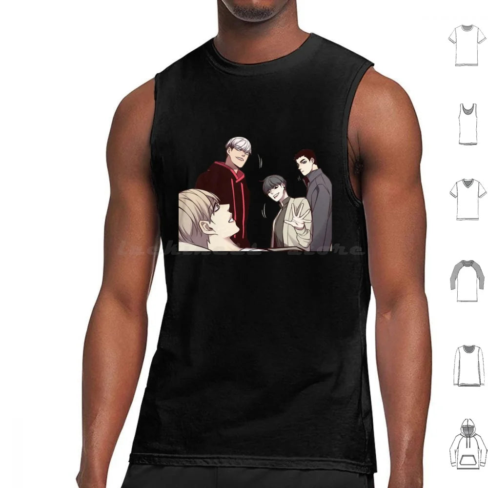 Eleceed Characters Special Edition 28 Tank Tops – Anime Sleeveless Streetwear Vest for Men & Women