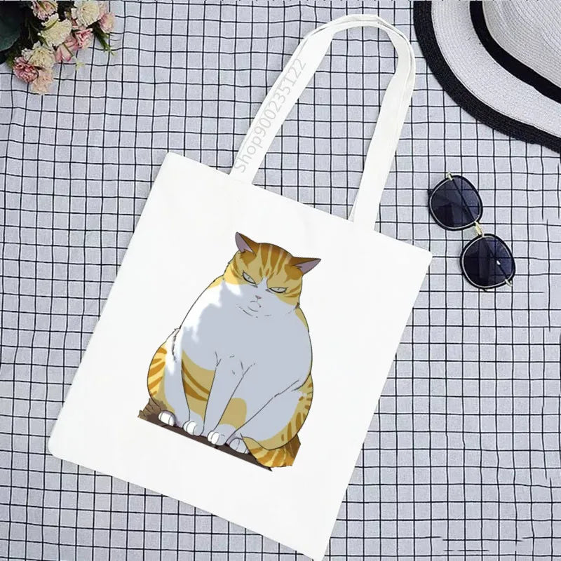 Eleceed Kayden Cat Canvas Tote Bag – Cute Anime Eco Shopping Shoulder Bag