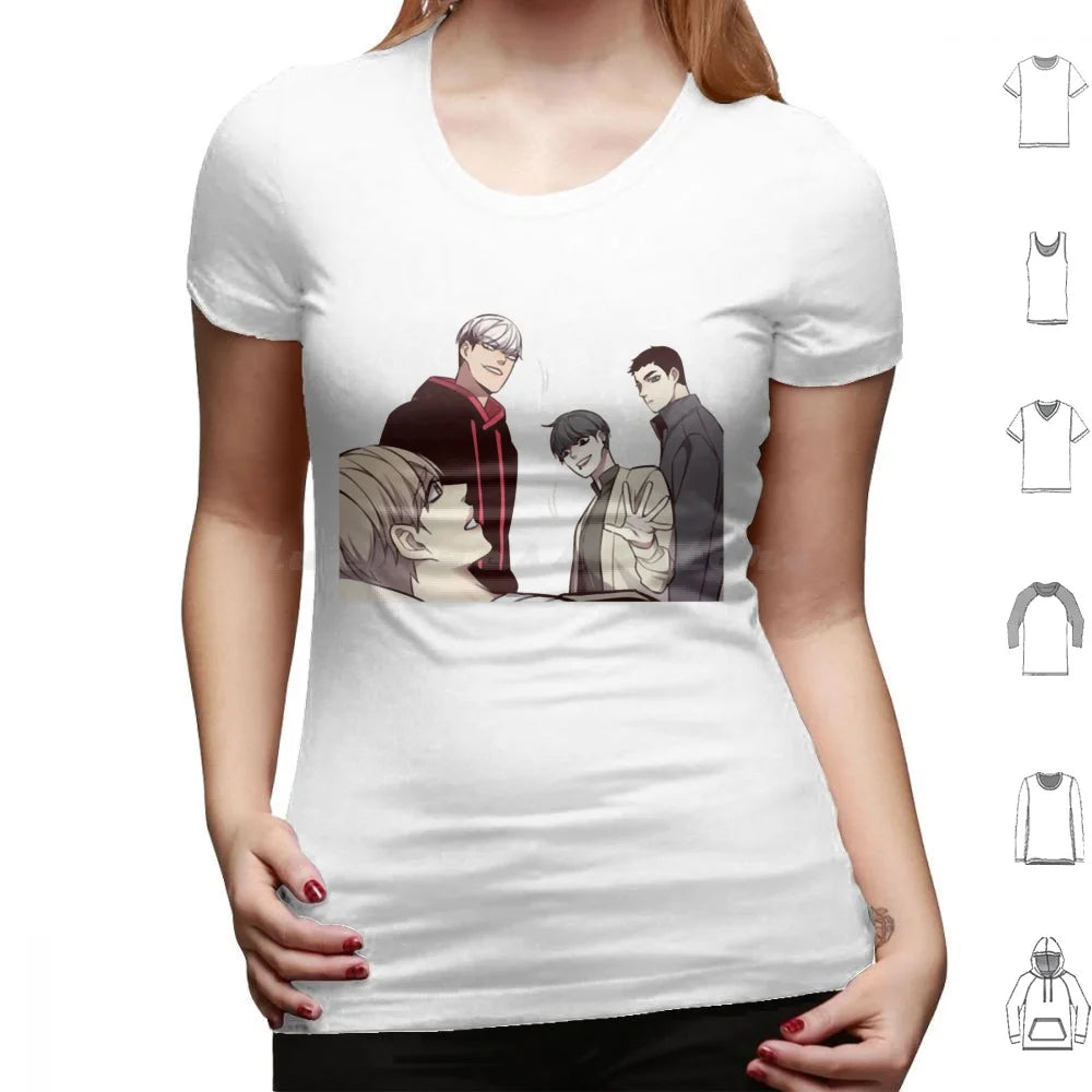 Camiseta Edición Especial 28 Personajes Eleceed – Camiseta unisex premium de anime de algodón Streetwear