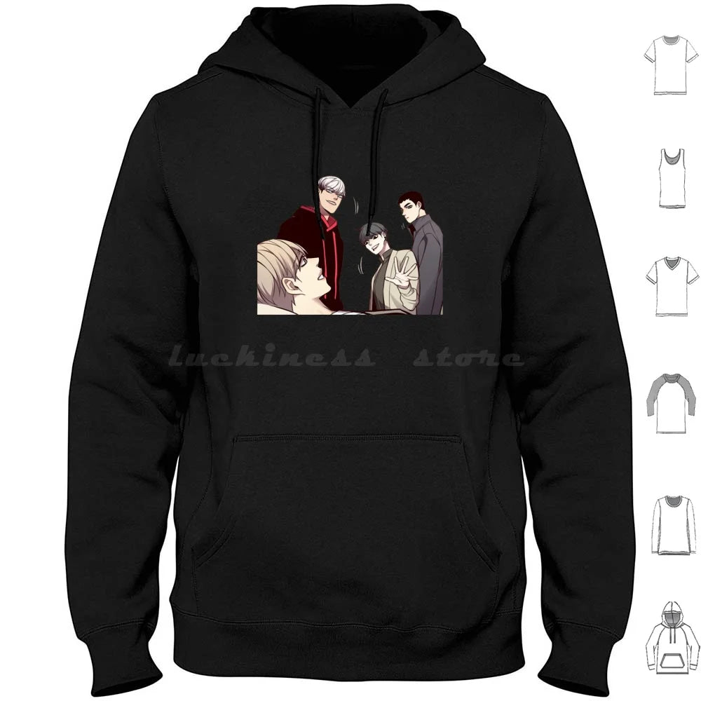 Eleceed Characters Special Edition 28 Hoodie – Premium Anime Long Sleeve Streetwear Pullover
