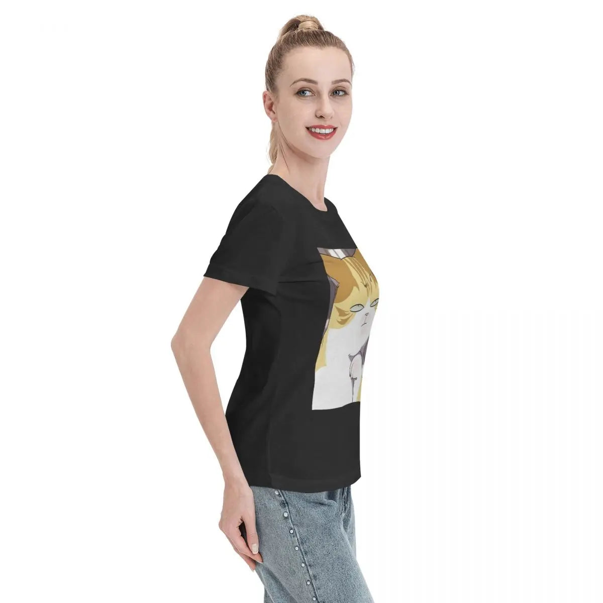 Eleceed Kayden Cat Form T-Shirt for Women – Aesthetic Anime Streetwear O-Neck Summer Graphic Tee