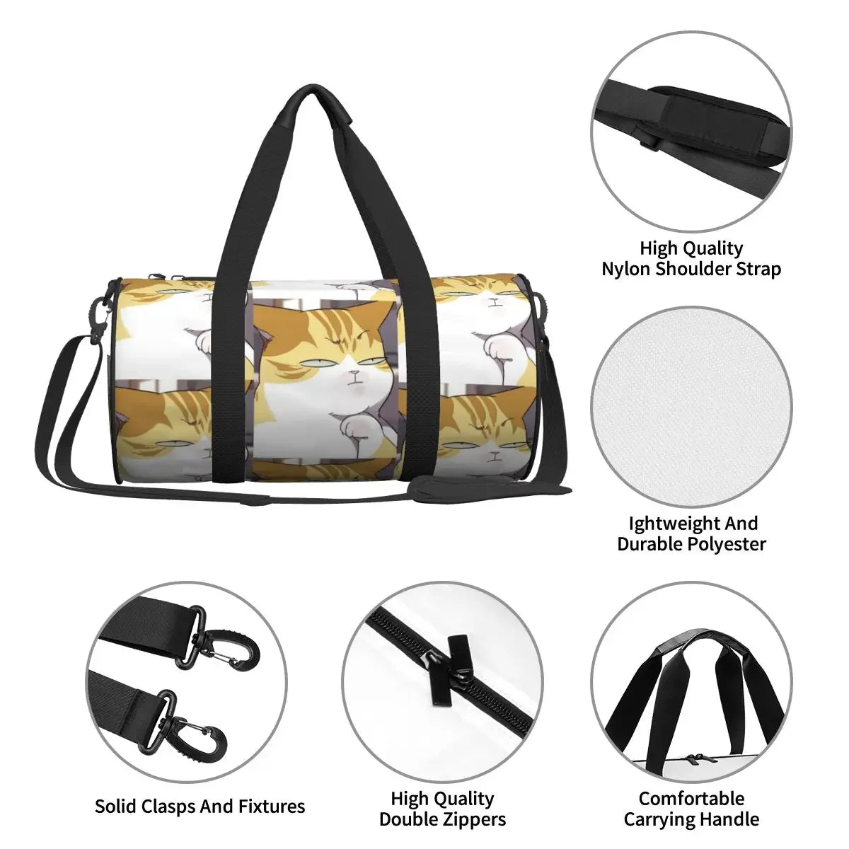 Eleceed Kayden Cat Form Large Waterproof Duffle Bag – Anime Gym & Travel Sports Bag
