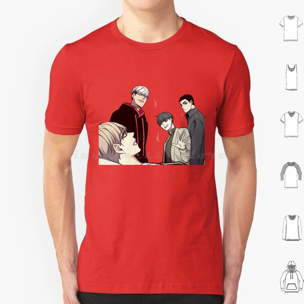 Camiseta Edición Especial 28 Personajes Eleceed – Camiseta unisex premium de anime de algodón Streetwear
