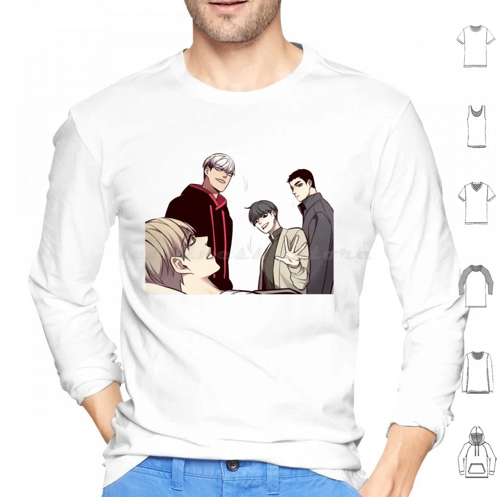 Eleceed Characters Special Edition 28 Hoodie – Premium Anime Long Sleeve Streetwear Pullover