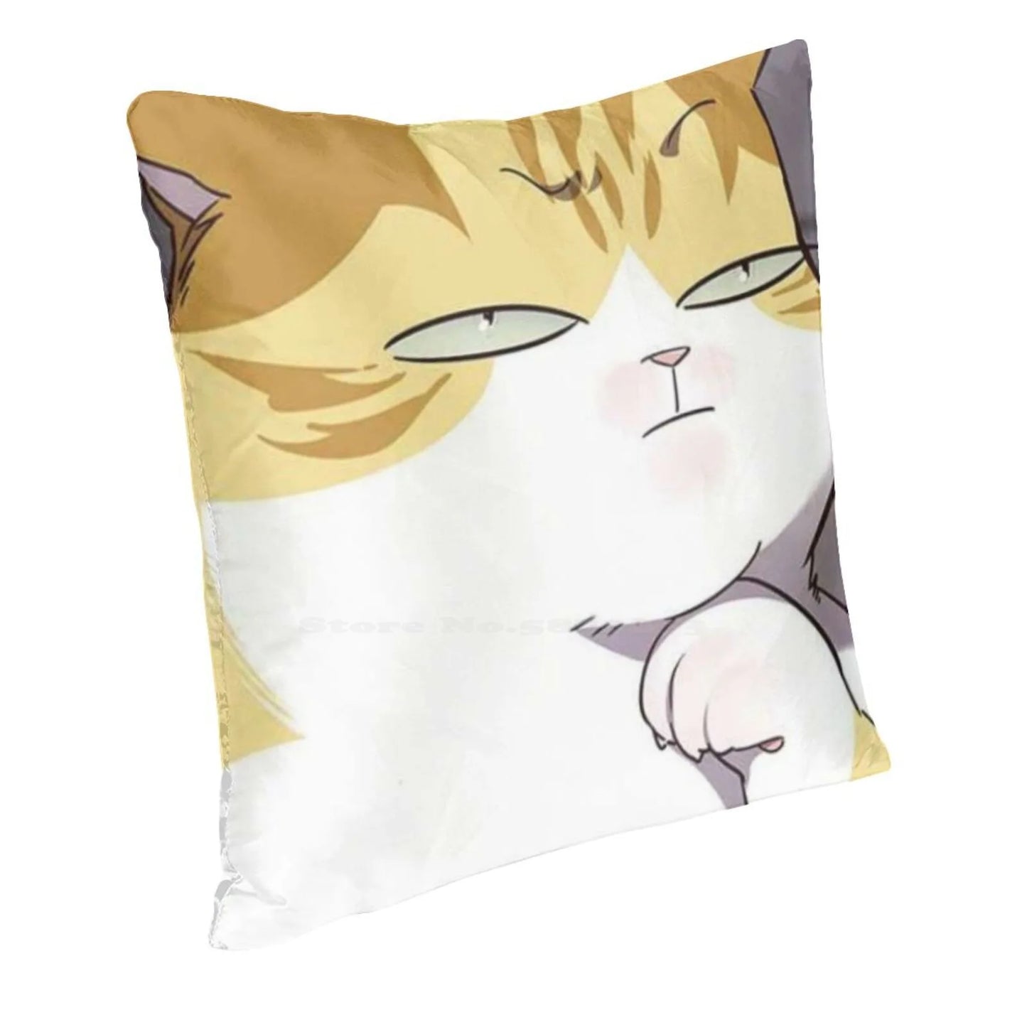 Eleceed Kayden Cat Form Throw Pillow Cover – Anime Cushion Case Featuring Kayden, Jiwoo & Kartein