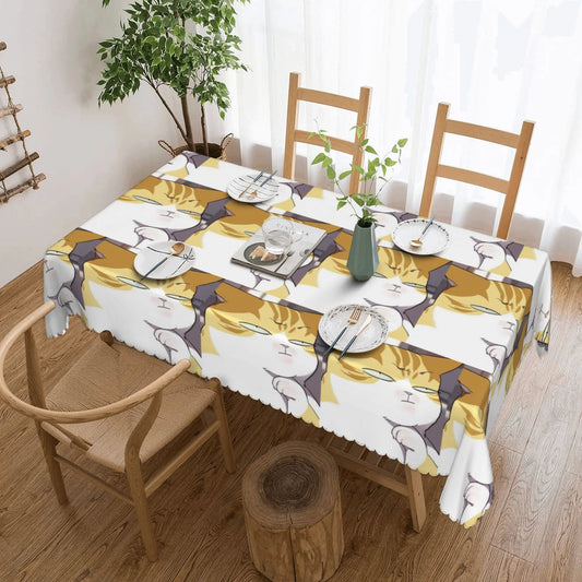 Eleceed Kayden Cat Form Waterproof Tablecloth – Rectangular Dining & Event Table Cover