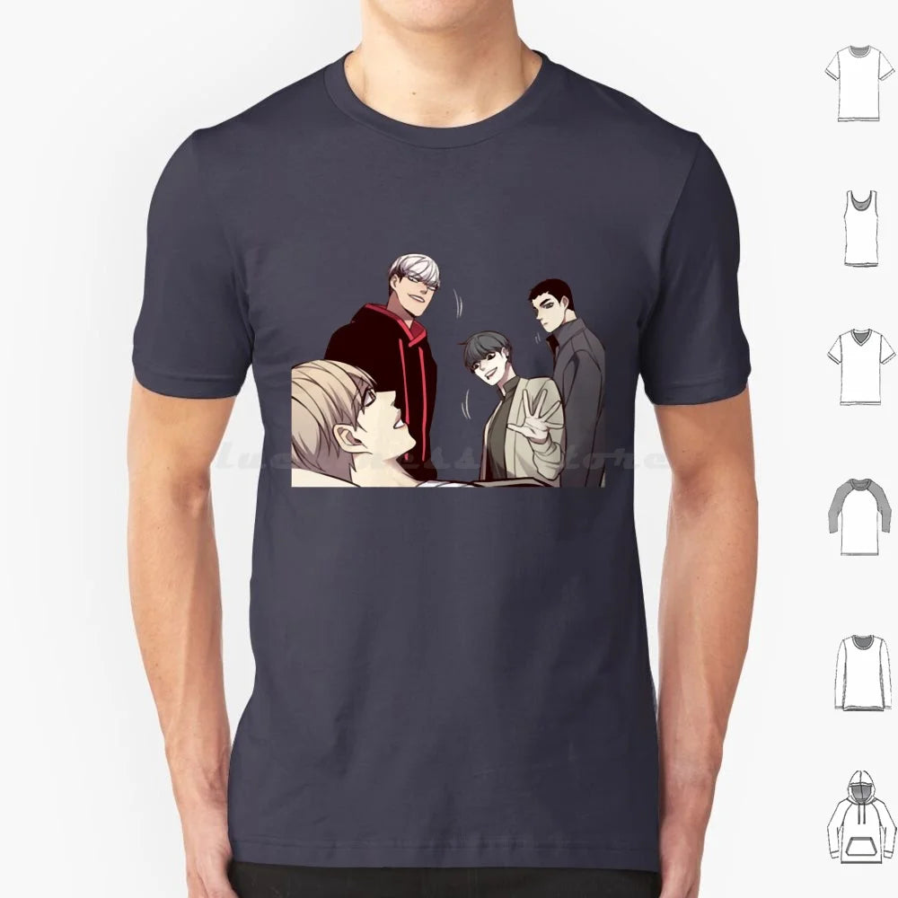 Camiseta Edición Especial 28 Personajes Eleceed – Camiseta unisex premium de anime de algodón Streetwear