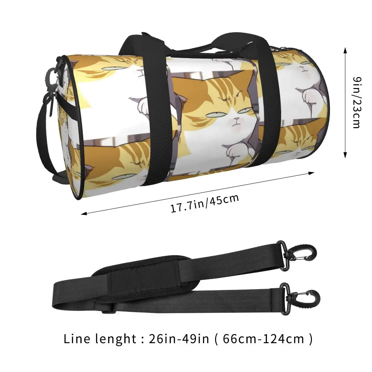Eleceed Kayden Cat Form Large Waterproof Duffle Bag – Anime Gym & Travel Sports Bag