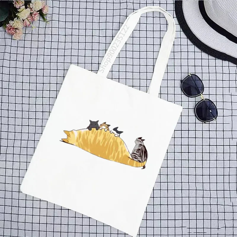 Eleceed Kayden Cat Canvas Tote Bag – Cute Anime Eco Shopping Shoulder Bag