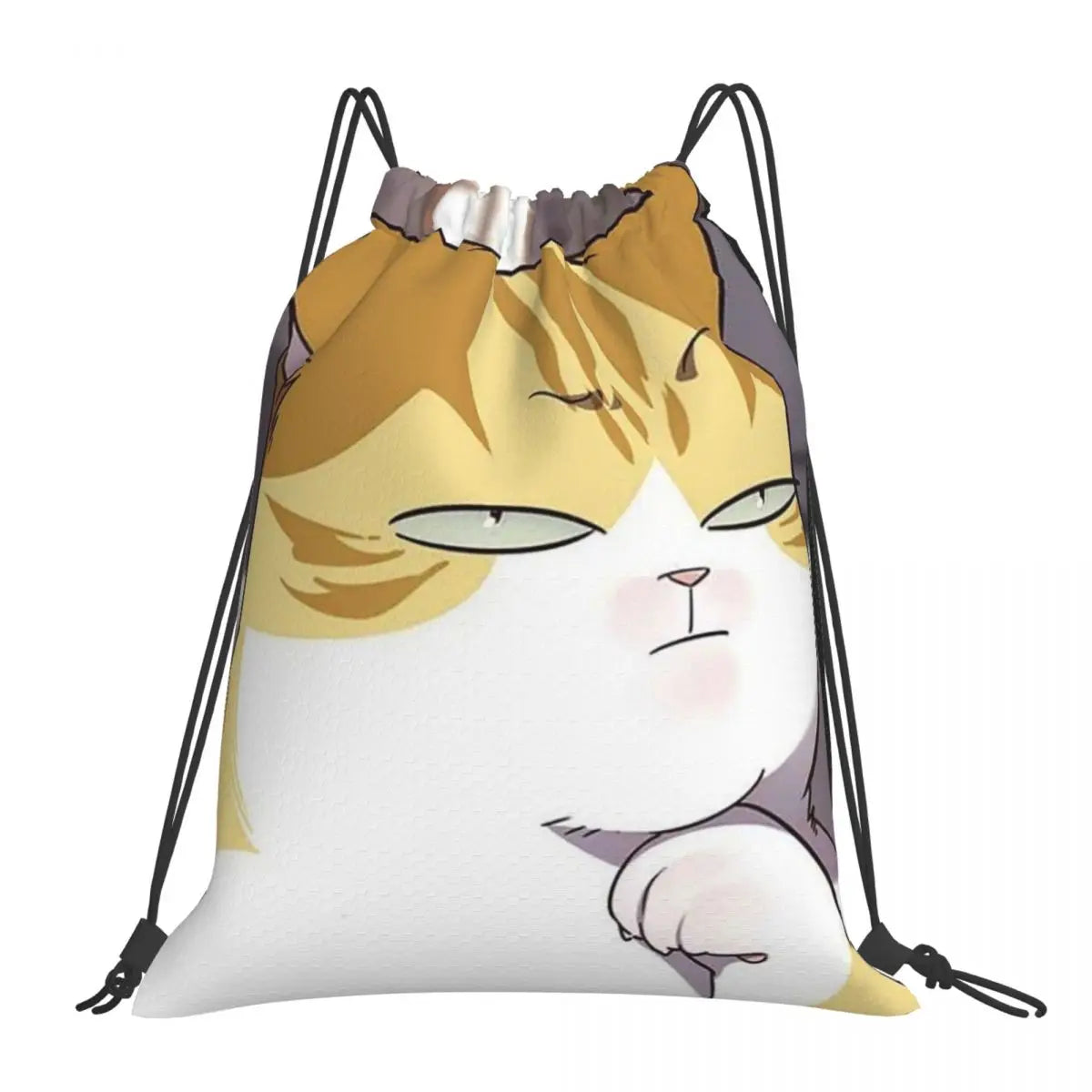 Eleceed Kayden Cat Form Drawstring Backpack – Lightweight Sports & Travel Bag for Students