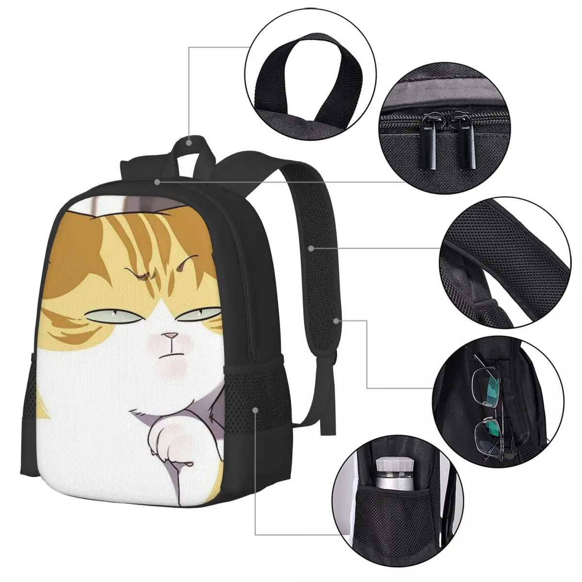 Eleceed Kayden Cat Form Student Backpack – Anime Travel & School Daypack for Men & Women