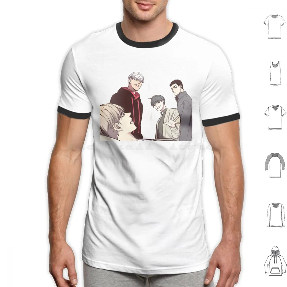 Camiseta Edición Especial 28 Personajes Eleceed – Camiseta unisex premium de anime de algodón Streetwear
