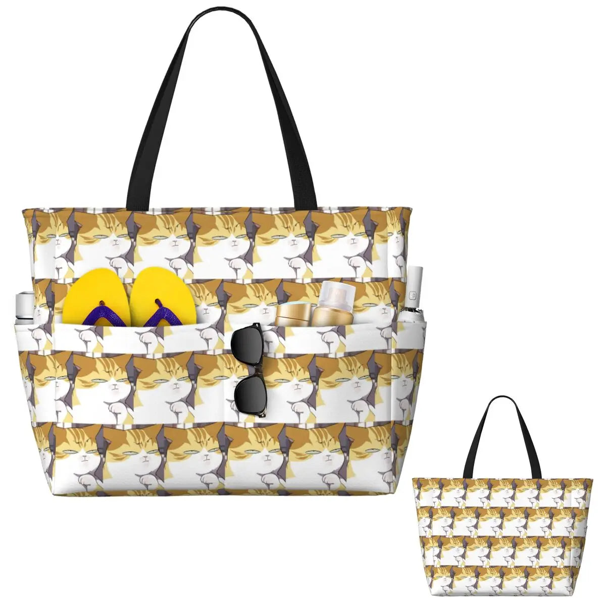 Eleceed Kayden Cat Form Beach Tote Bag – Large Anime Travel, Gym & Fitness Carryall
