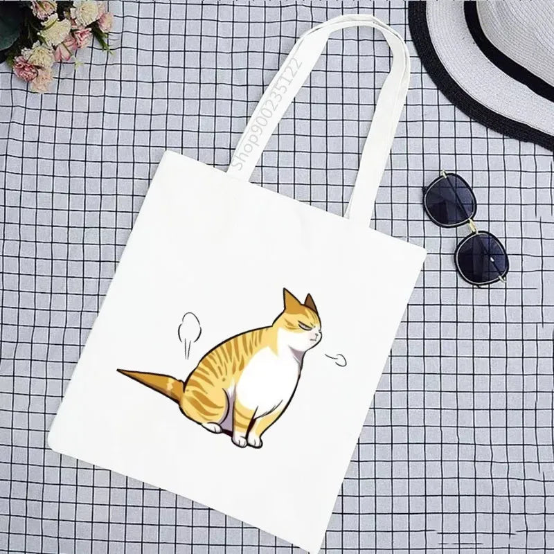 Eleceed Kayden Cat Canvas Tote Bag – Cute Anime Eco Shopping Shoulder Bag