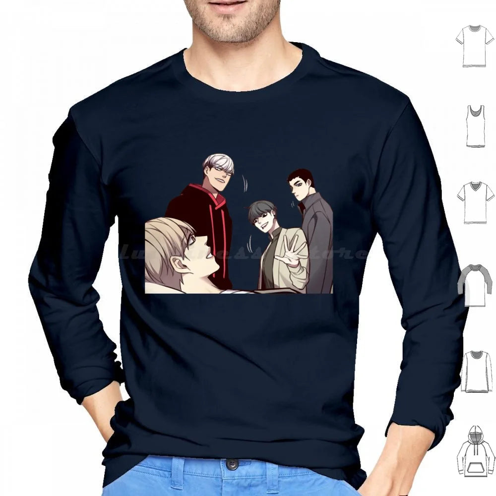 Eleceed Characters Special Edition 28 Hoodie – Premium Anime Long Sleeve Streetwear Pullover