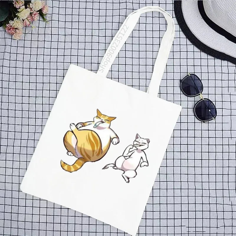 Eleceed Kayden Cat Canvas Tote Bag – Cute Anime Eco Shopping Shoulder Bag