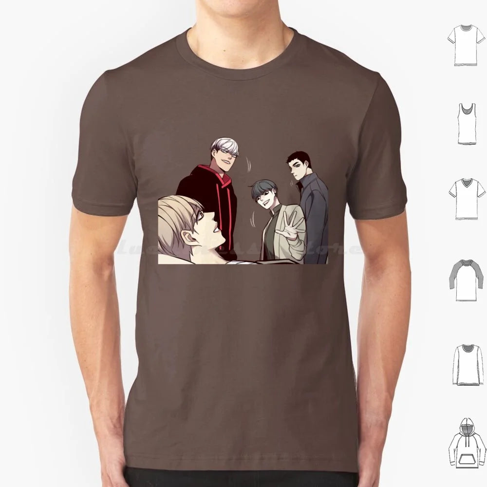 Camiseta Edición Especial 28 Personajes Eleceed – Camiseta unisex premium de anime de algodón Streetwear