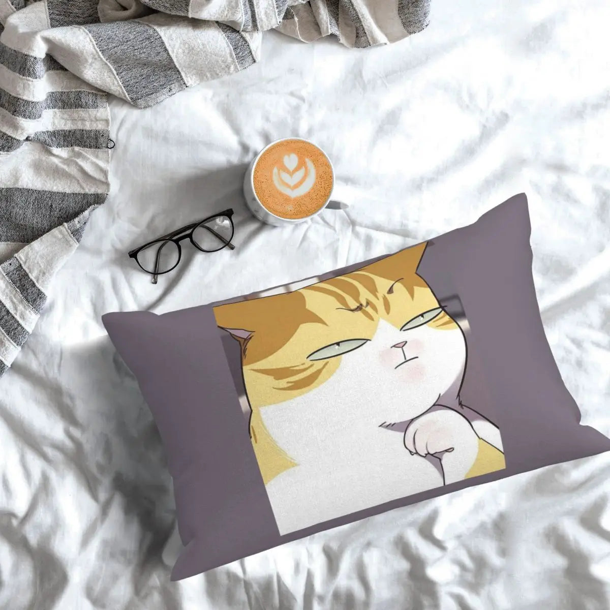Eleceed Kayden Cat Form Pillowcase – Anime Decorative Cushion Cover for Bedroom | Soft Throw Pillow Cover Home Decor