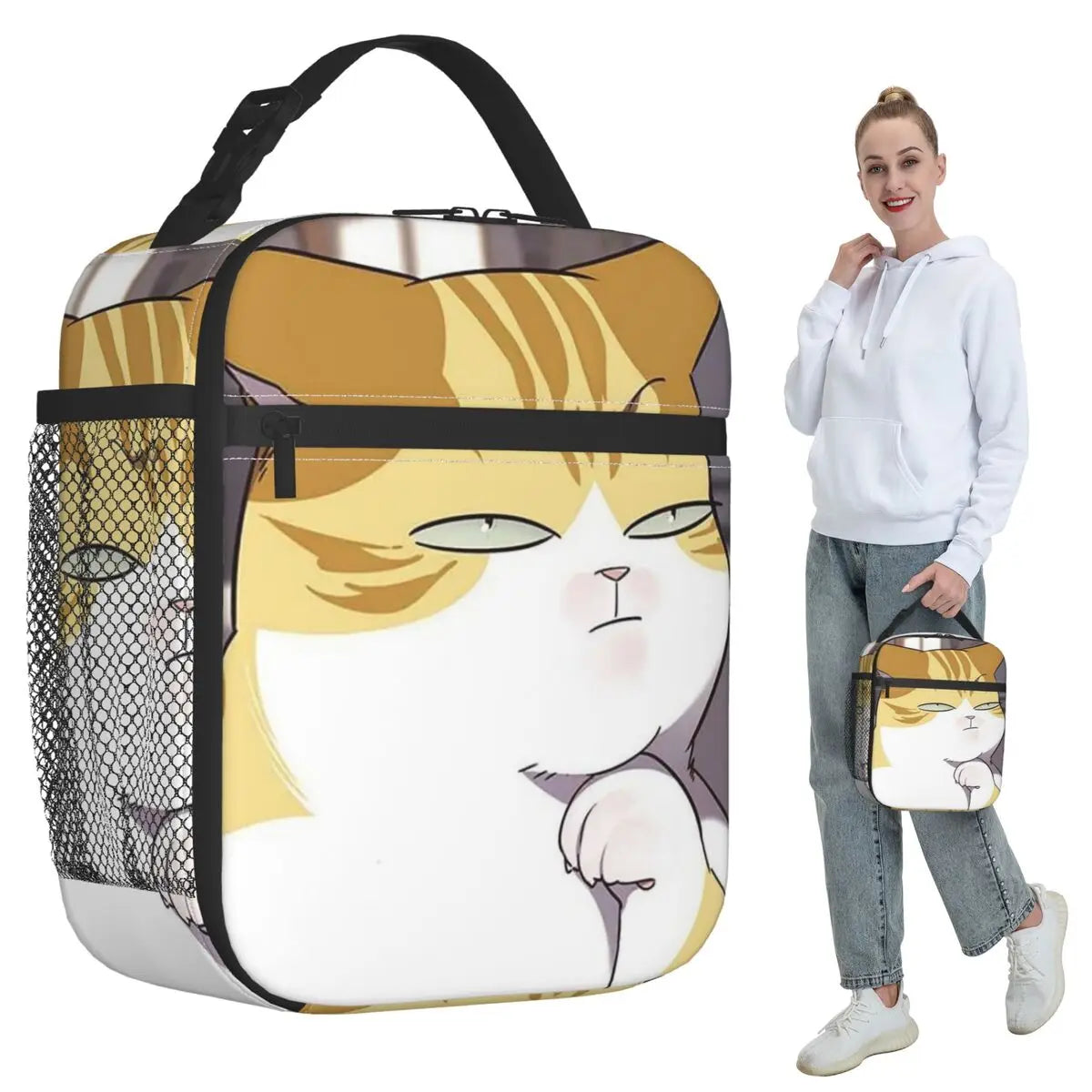 Eleceed Kayden Cat Form Insulated Lunch Bag – Thermal Cooler Food Tote for Kids & School