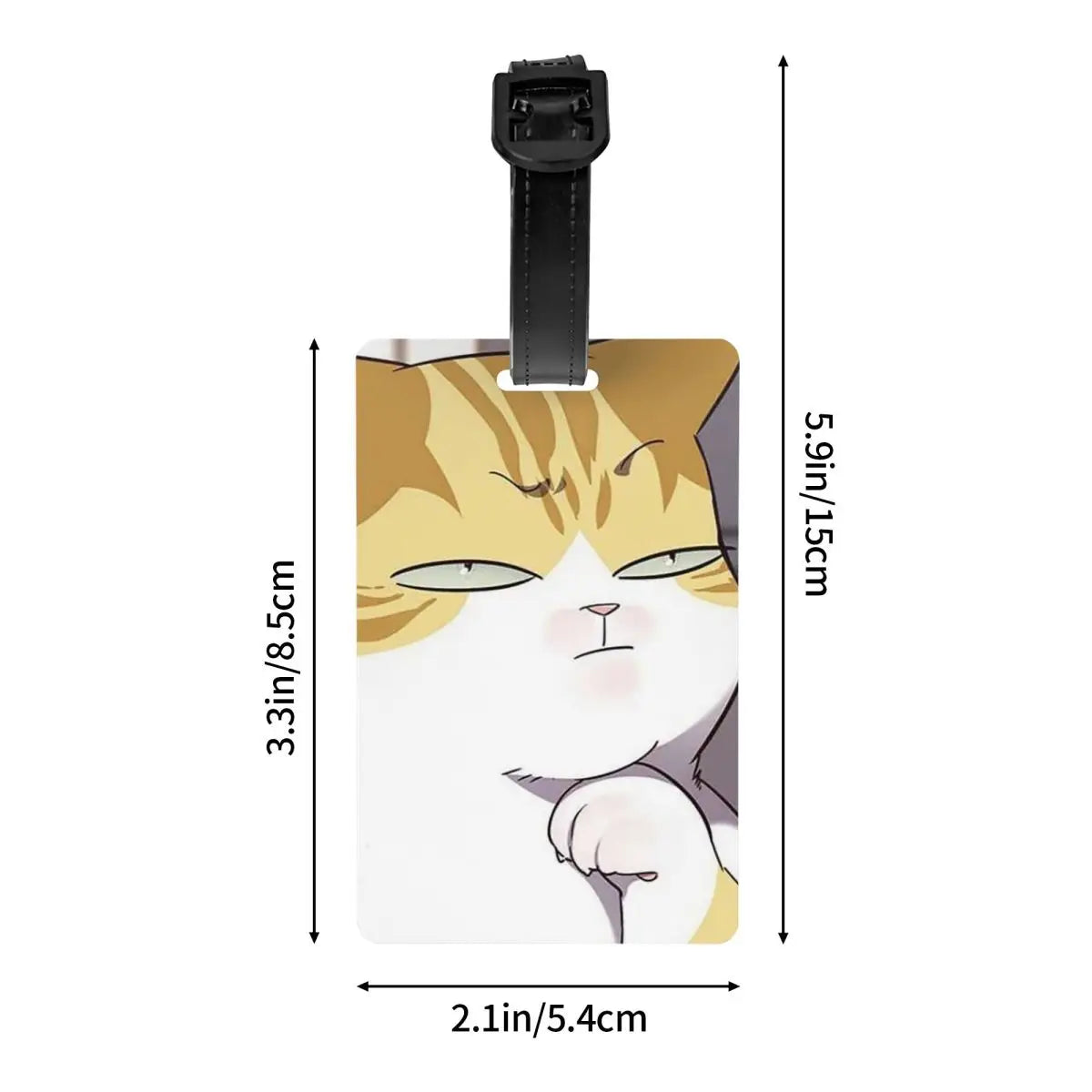 Eleceed Kayden Cat Form Luggage Tag – Anime Suitcase ID Name Label Holder | Cute Travel Accessory for Bags & Luggage