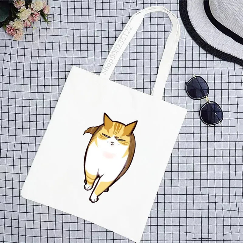 Eleceed Kayden Cat Canvas Tote Bag – Cute Anime Eco Shopping Shoulder Bag
