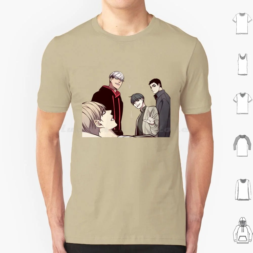Camiseta Edición Especial 28 Personajes Eleceed – Camiseta unisex premium de anime de algodón Streetwear
