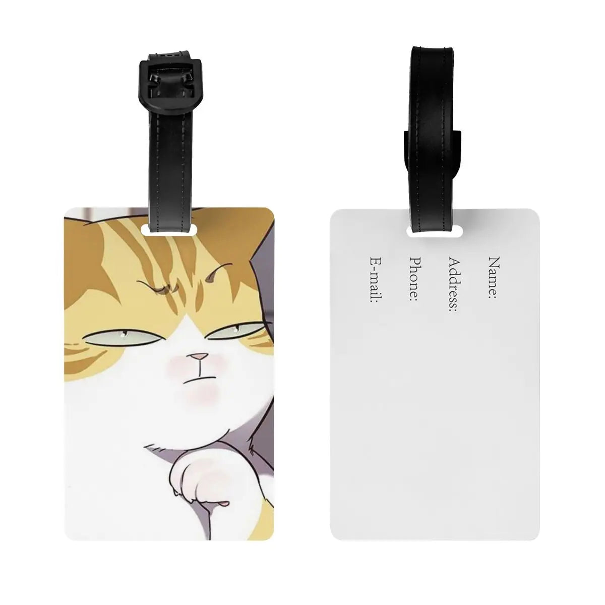Eleceed Kayden Cat Form Luggage Tag – Anime Suitcase ID Name Label Holder | Cute Travel Accessory for Bags & Luggage