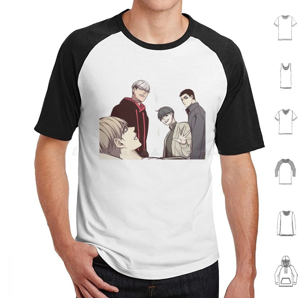 Camiseta Edición Especial 28 Personajes Eleceed – Camiseta unisex premium de anime de algodón Streetwear